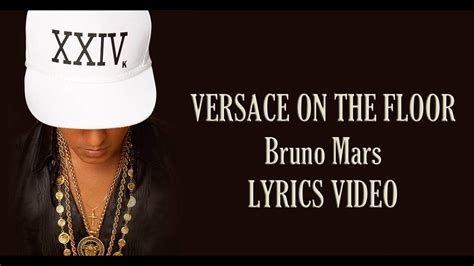 versace talking about bruno mars|versace on the floor song.